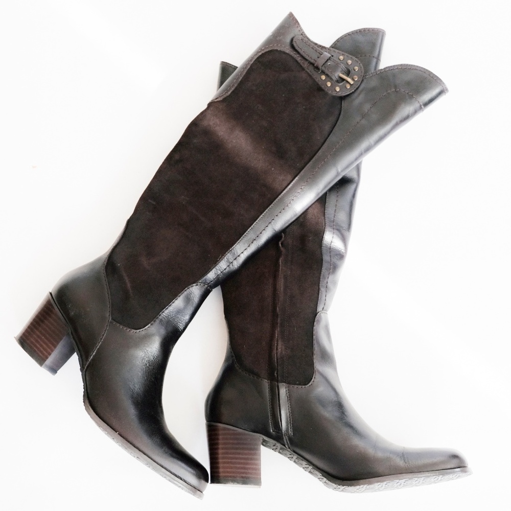 Leather & suede Boot